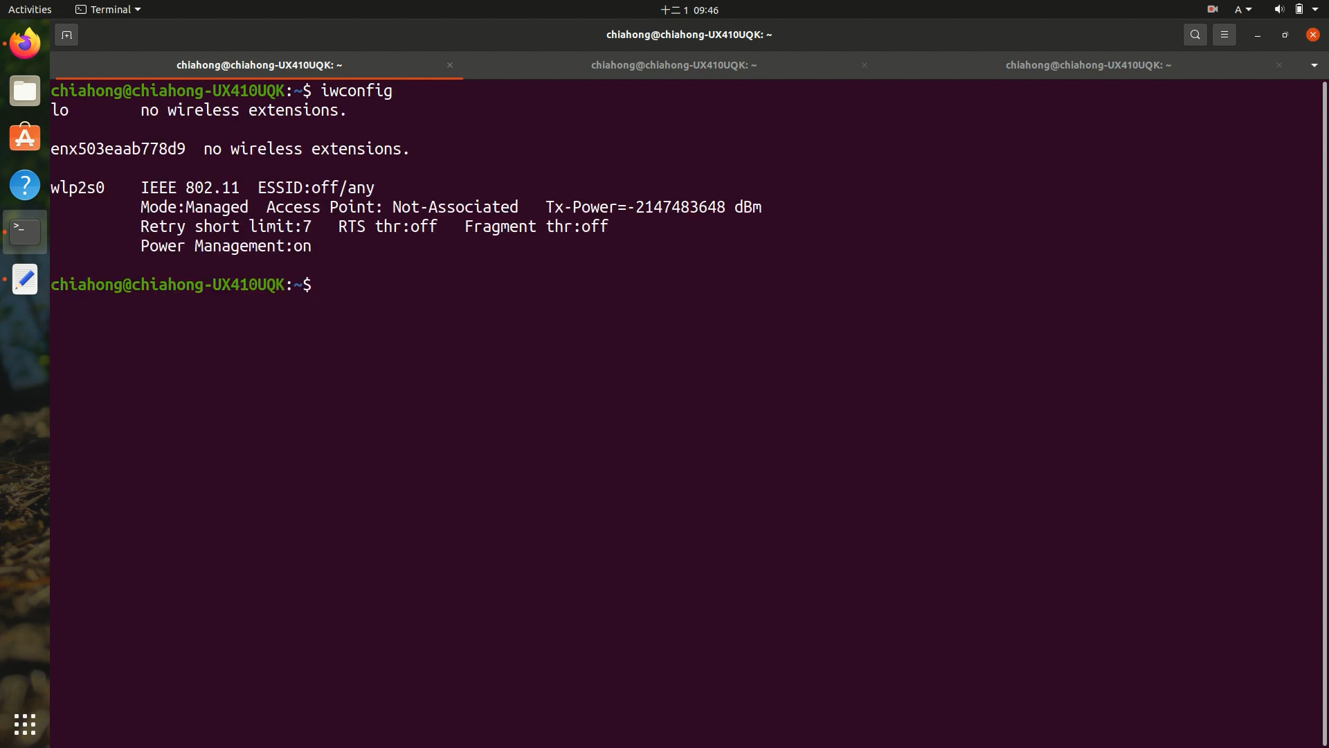 iwconfig